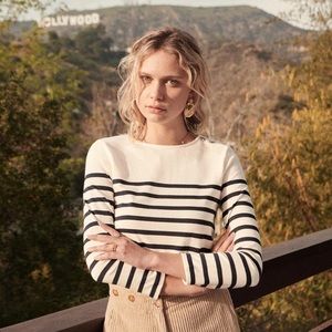Sezane Loïc Striped Jersey